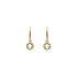 Gold Cross dangle earrings