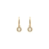 Gold Cross dangle earrings