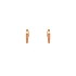 Golden Round Earrings made of Pink Gold