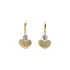 Gold Earrings with Zircones Heart