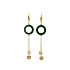 Gold dangle earrings