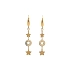 Gold Hanging Earrings Stars