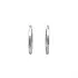 Women's White Gold Round Earrings