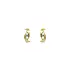Gold Earrings with Zircons