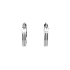 White Gold Round Earrings