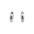White Gold Round Earrings