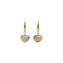 Gold Hanging Heart Earrings