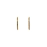Gold Earrings with Zircons Semi-circles