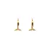 Gold Round Dolphin Earrings