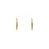 Gold Round Earrings