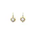 Gold Earrings with Opal