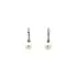 White Gold Pearl Earrings