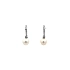 White Gold Pearl Earrings