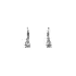 Earrings with White Gold Zircons