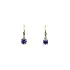 Gold Earrings with Amethyst
