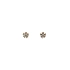 Gold Pecky Earrings with Zircones