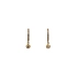 Gold Earrings with Zircons