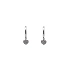 Earrings Hearts with White Gold Zircons
