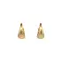 Gold Earrings Circular Design for Modern Style