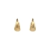 Gold Earrings Circular Design for Modern Style