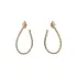 Modern Yellow Gold dangle earrings with shining zircons