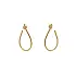 Shiny Gold Drop Earrings with Drop Design