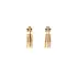 Gold Round Earrings