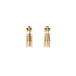 Gold Round Earrings