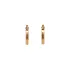 Gold Round Earrings