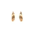 Gold Round Earrings