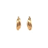 Gold Round Earrings