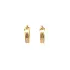 Gold Round Earrings