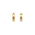 Gold Round Earrings