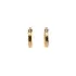 Gold Round Earrings