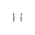 White Gold Round Earrings
