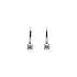 White Gold dangle earrings with sparkling zircons