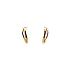 Gold Round Earrings
