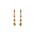 Luxury Gold dangle earrings with unique twisted effect