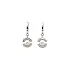 White Gold Pearl Earrings