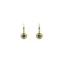 Gold Earrings with Emeralds