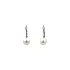 White Gold Pearl Earrings