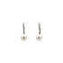 White Gold Pearl Earrings
