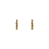 Gold Circular Earrings with Zircons