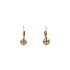 Gold Earrings with Zircons