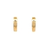 Gold Circular Earrings with Zircons
