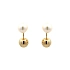 Gold Earrings Beads with Pearl