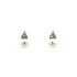 Pecky Earrings with White Gold Pearl