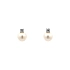 Pecky Earrings with White Gold Pearl
