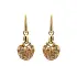 Gold Hanging Heart Earrings