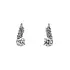 Earrings with White Gold Zircons